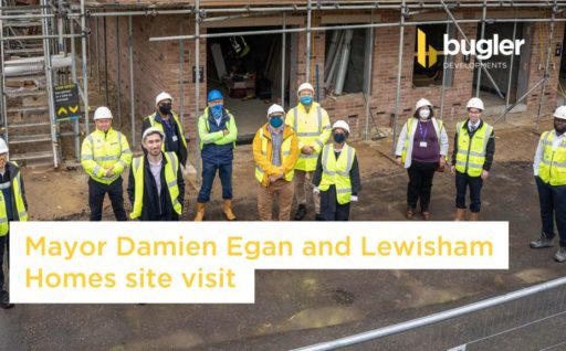 Mayor Damien Egan and Lewisham Homes site visit