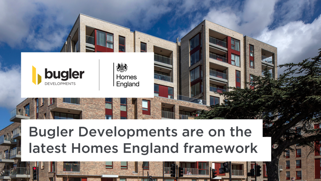 Bugler Developments are on the latest Homes England Framework Bugler