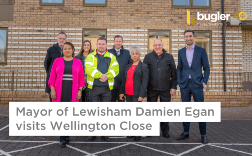 Mayor of Lewisham Damien Egan visits Wellington Close