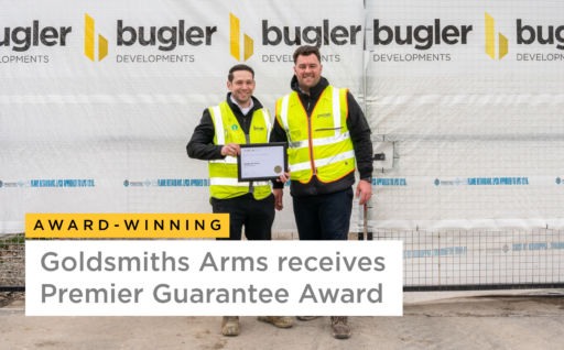 Goldsmiths Arms team receives Premier Guarantee Award
