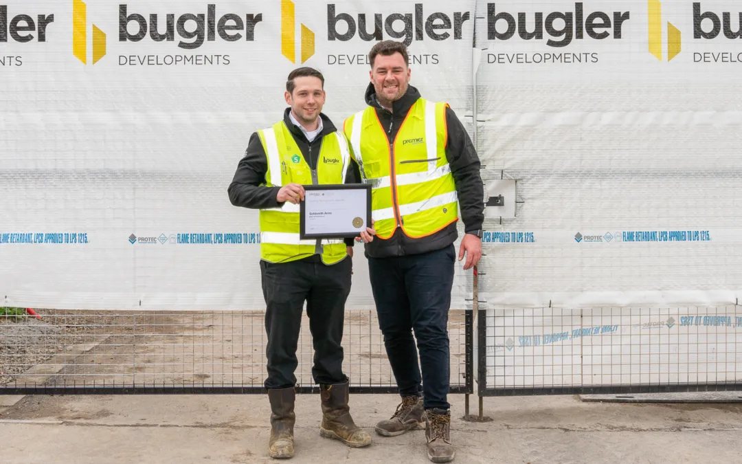Goldsmiths Arms team receives Premier Guarantee Award
