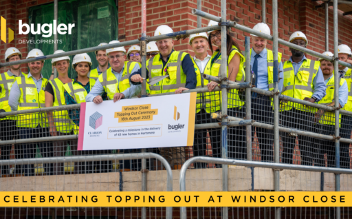 Celebrating Topping Out at Windsor Close
