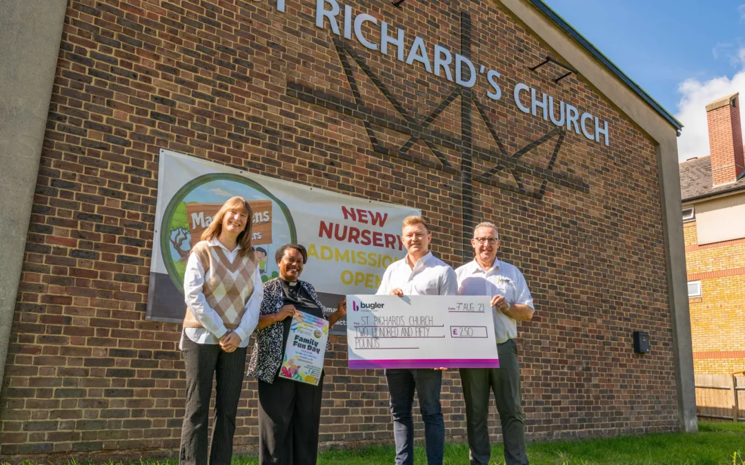 Bugler Developments donation to St Richard’s Church, Northolt