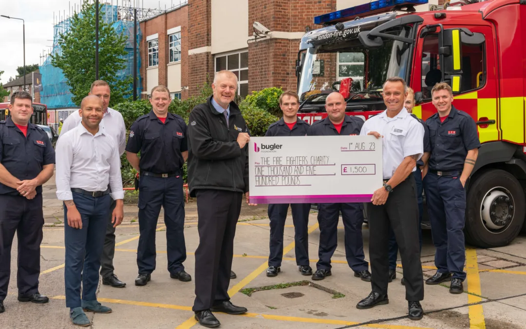Fire Fighters Charity receives donation from Bugler Developments