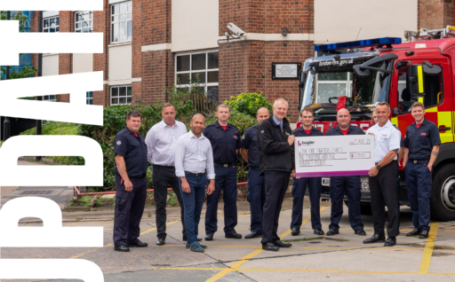 Fire Fighters Charity receives donation from Bugler Developments