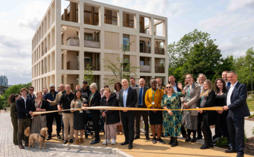 Celebrating completion at Mountbatten View