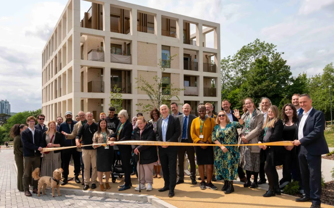 Celebrating completion at Mountbatten View